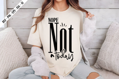 Nope Not Today Svg, Motivation Svg Designs Product Image 2