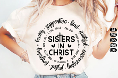 Sisters in Christ Christian Svg Design Product Image 2