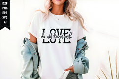 Do All Things with Love Svg, Motivation Svg Design Product Image 1