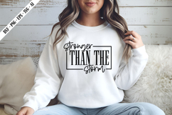 Stronger Than the Storm Svg, Motivation Svg Designs Product Image 2