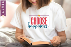 Choose Happiness Svg, Motivation Svg Designs Product Image 1