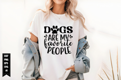 Dogs Are My Favorite People Svg, Dog Lover Svg Product Image 1