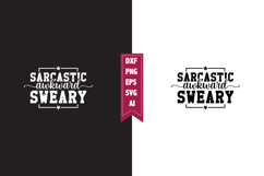 Sarcastic Awkward Sweary Svg, Funny Sarcastic Svg Product Image 1