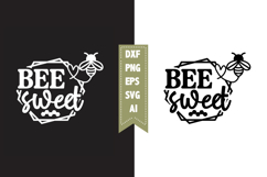 bee sweet Svg, Queen Bee Svg Designs Product Image 1