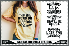 Sarcastic Svg 4 Designs, Funny Sarcastic Svg Product Image 1