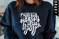 Tis the Season to Get Tipsy Svg, Wine Svg Designs Product Image 1