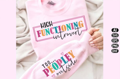 High Functioning Introvert Svg Design Product Image 1