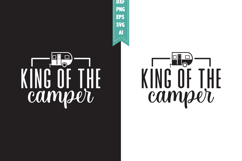 King Of the Camper Svg, Camping Svg Designs Product Image 1