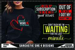 Sarcastic Svg 4 Designs, Funny Sarcasm Svg Product Image 1