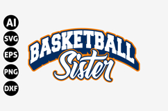 Basketball Sister Svg, Basketball Game Day Svg Product Image 1