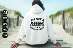 I&#039;m not a person you can put on speaker phone Svg Product Image 1