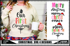 Christmas Svg 4 Designs, Funny Christmas Shirt Product Image 1
