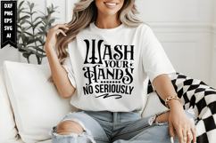 Wash your hands no seriously Svg, Funny Bathroom Svg Designs Product Image 1