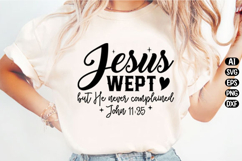 Jesus Wept Christian Svg Design Product Image 2