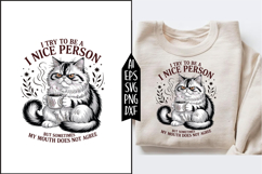 I try to be a nice person Svg Designs Product Image 1