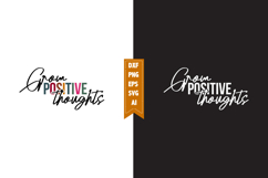 Grow Positive Thoughts Svg, Motivation Svg Designs Product Image 1