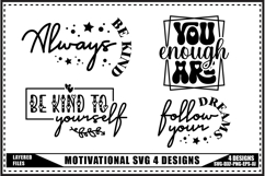 Motivation Svg 4 Designs, Self Love Motivation Svg Product Image 1