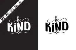 Be KIND Svg, Motivation Svg Designs Product Image 1