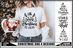 Christmas Svg 4 Designs, Santa Svg, Funny Christmas Shirt Product Image 1