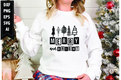 Merry and bright Svg, Christmas Svg, Xmas Svg Product Image 1