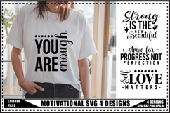 Motivation Svg 4 Designs, Self Love Motivational Svg Designs Product Image 1