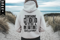 Sunshine mixed with a little hurricane Svg, Sarcastic Svg Product Image 1