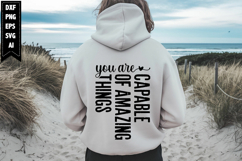 You Are Capable of Amazing Things Svg, Motivation Svg Design Product Image 1