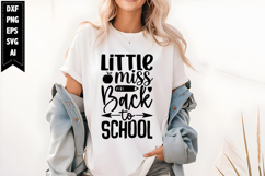Little Miss Back to School Svg, Back to School Svg Product Image 1