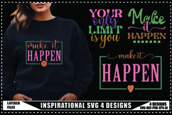 Inspirational Svg 4 Designs, Self Love Svg, Funny Quotes Svg Product Image 1