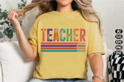 Retro vintage teacher Svg Design Product Image 2