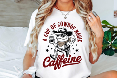 Cowboy Frog Coffee Magic Caffeine Svg Designs Product Image 2