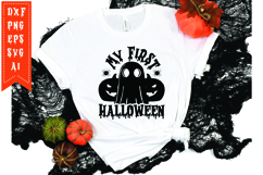 My First Halloween Svg, Halloween Svg, Funny Ghost Svg Product Image 1