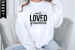 Most Loved Grandma Svg, Grandma Svg Designs Product Image 1