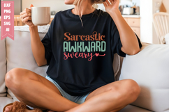 Sarcastic Awkward Sweary Svg, Sarcastic Svg Designs Product Image 1