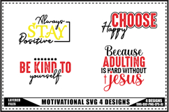 Motivation Svg 4 Designs, Self Love Motivation Svg Product Image 1