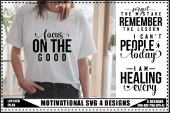 Motivation Svg 4 Designs, Self Love Motivational Svg Designs Product Image 1