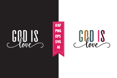 God is Love Svg, Motivation Svg Designs Product Image 1