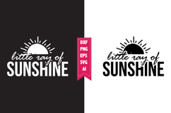 Little Ray of Sunshine Svg, Motivation Svg Designs Product Image 1