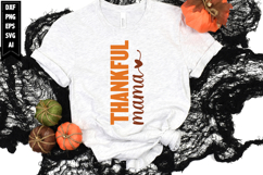 Thankful Mama Svg, Autumn Svg, Fall Svg Designs Product Image 1