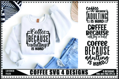 Coffee Svg 4 Designs, Trendy Coffee Svg, Dog Coffee Bar Svg Product Image 1