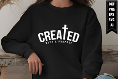 Created with a Purpose Svg, Christian Svg Designs Product Image 1