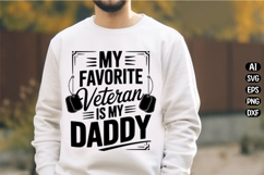 My Favorite Veteran Is My Daddy Svg Design Product Image 1