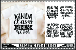 Sarcastic Svg 4 Designs, Funny quotes Sarcasm Svg Product Image 1