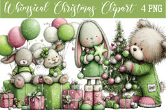 Whimsical Christmas Png Clipart Product Image 1