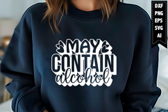 May Contain Alcohol Svg, Wine Svg Designs Product Image 1