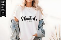 Rooted In Christ Svg, Christian Svg Designs Product Image 1