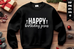 Happy Birthday Jesus Svg, Christmas Svg, Xmas Svg Product Image 1