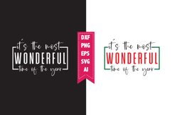 It’s the most wonderful time of the year Svg, Christmas Svg Product Image 1
