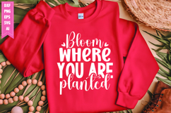 Bloom Where You Are Planted Svg, Motivation Svg Designs Product Image 1