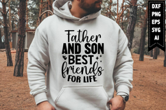 Father and Son Best Friends for Life Svg, Daddy Svg Designs Product Image 1